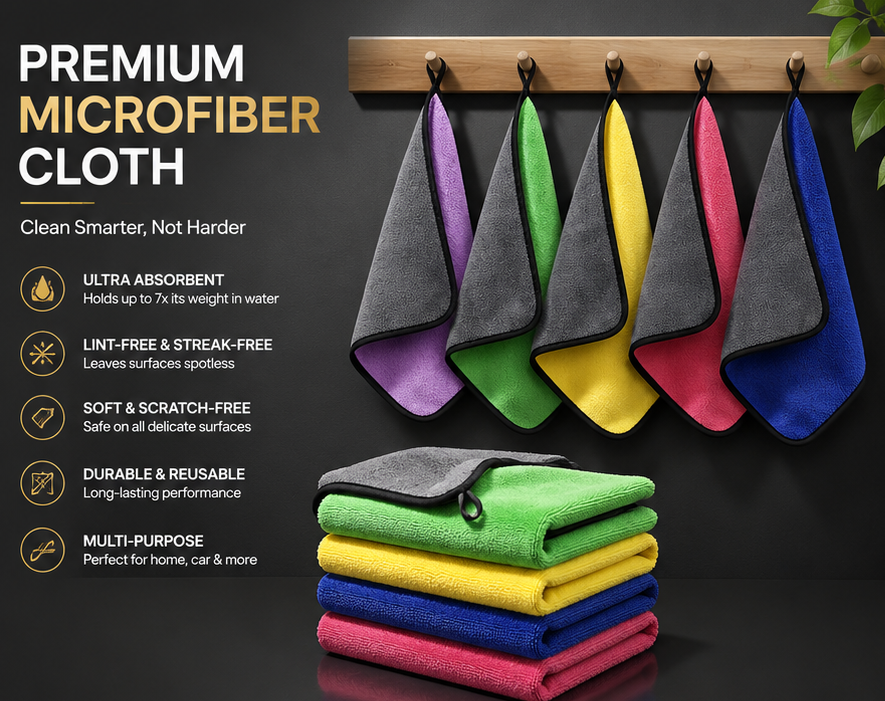 NexGen Premium Microfiber Cleaning Towel Set - NexGen