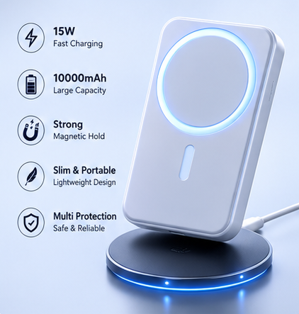 NexGen Magsafe Wireless Charging power Bank 3000Mah