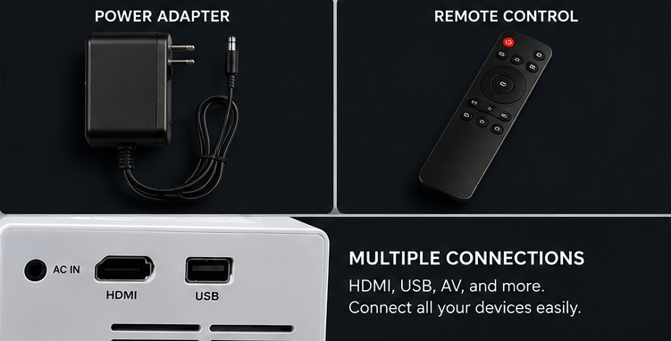NexGen Portable Mini Home Theater LED Projector