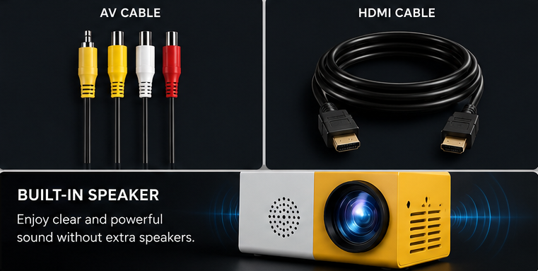 NexGen Portable Mini Home Theater LED Projector