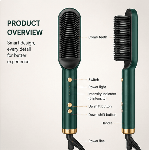 NexGen Hair Straightening Comb - NexGen