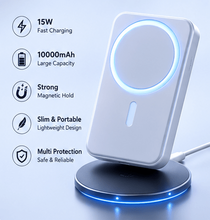 NexGen Magsafe Wireless Charging power Bank 3000Mah - NexGen