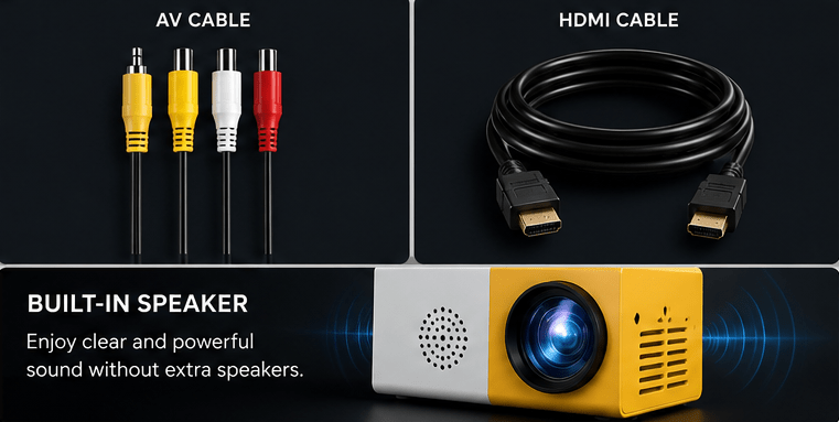 NexGen Portable Mini Home Theater LED Projector - NexGen