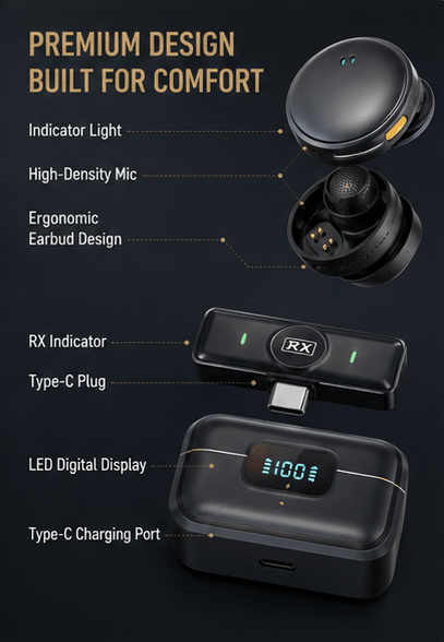 NexGen Wireless Microphone – Professional Audio, Anytime & Anywhere - NexGen